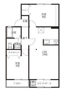 【募集用間取図】アイディール泉野102