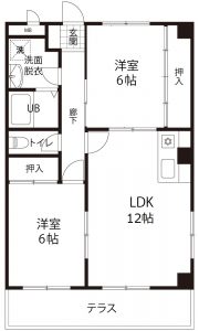 2LDK（洋）