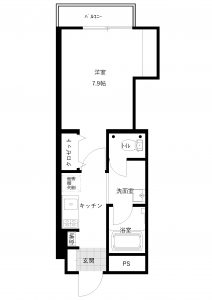 募集用間取図【カーサウエストT406】