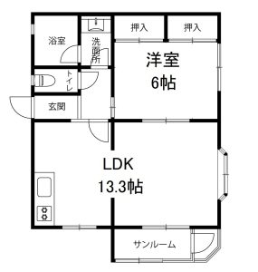 B-2（1LDK）ウッドカーペット(修正)