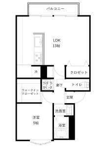 募集用間取図【ラフィーヌ三池202】
