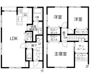 サンパティークアスール間取り