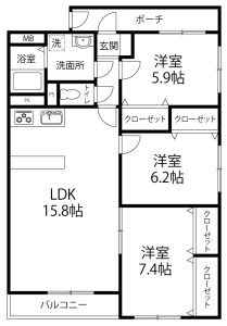 フォレスタK201号室