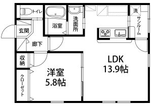 casa mila（カサミラ）107号室　1LDK