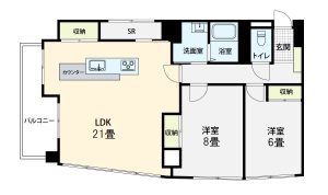 メリディアンコート３０３号室-平面図改定-20250306-(1)