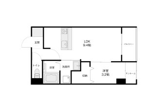野々市市北西部120街区B棟Aタイプ