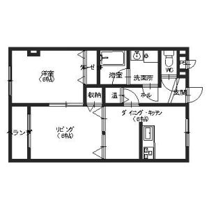 サフィール_０１０２_間取り画像