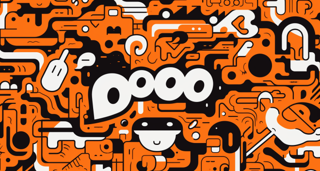 do.idea_an_orange_colored_wallpaper_with_the_word_dooo_on_it_in_883b3521-168f-46d2-8146-ed5fea8d1562