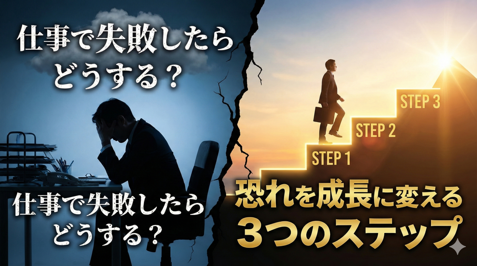 仕事で失敗したらどうする？恐れを成長に変える3つのステップ